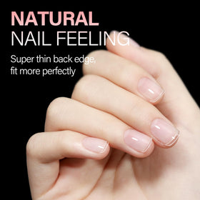 Détail des pointes d'ongles AILLSA montrant les tailles disponibles
