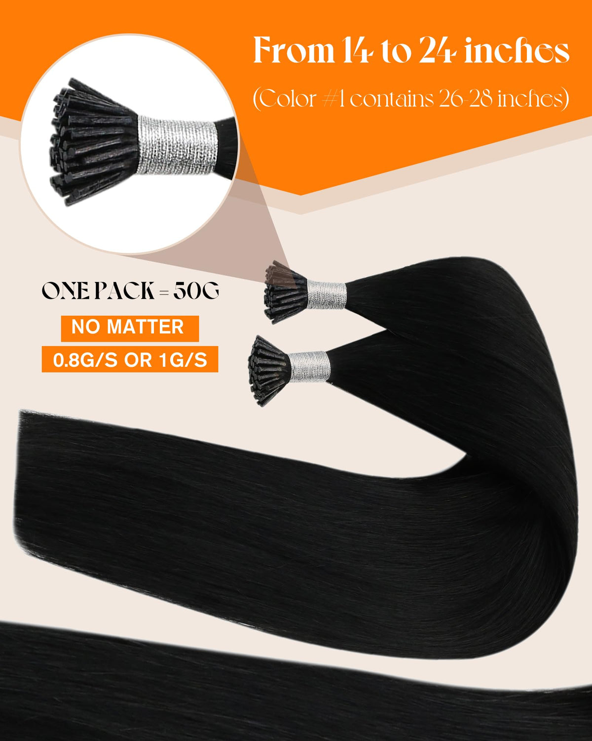Détail des pointes des extensions Sunny Hair en cheveux humains