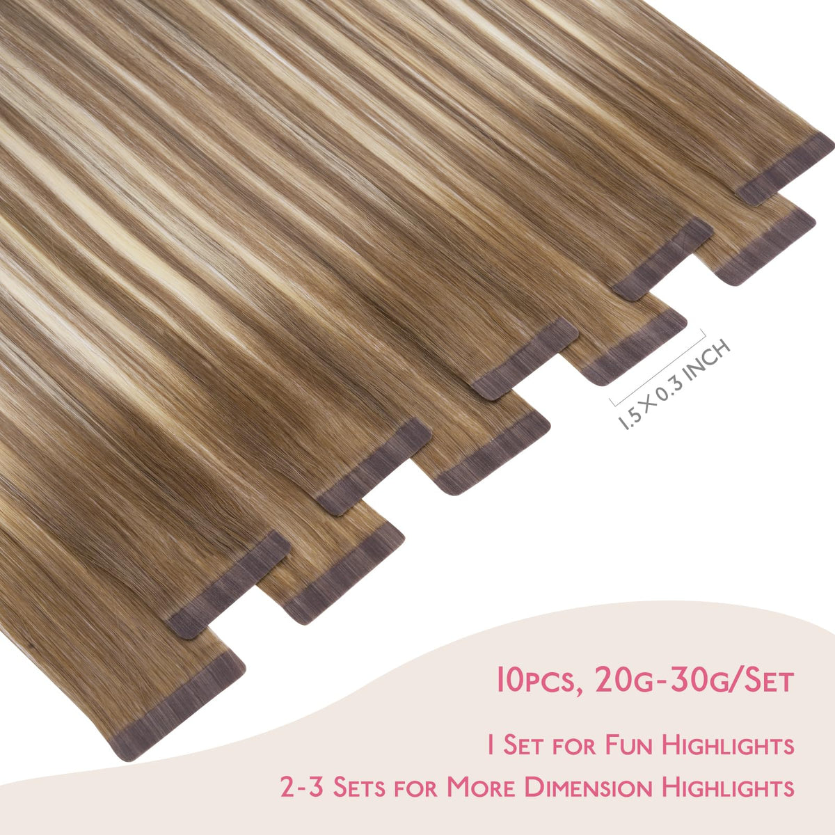 Détail des pointes platine des extensions capillaires Wennalife
