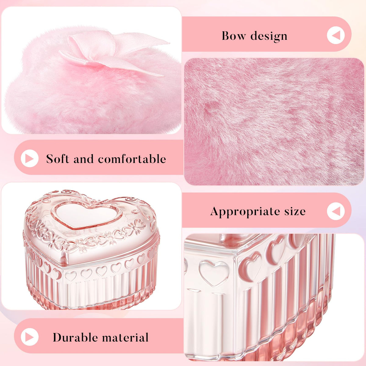 Détail des poudres Tioncy avec nœud décoratif