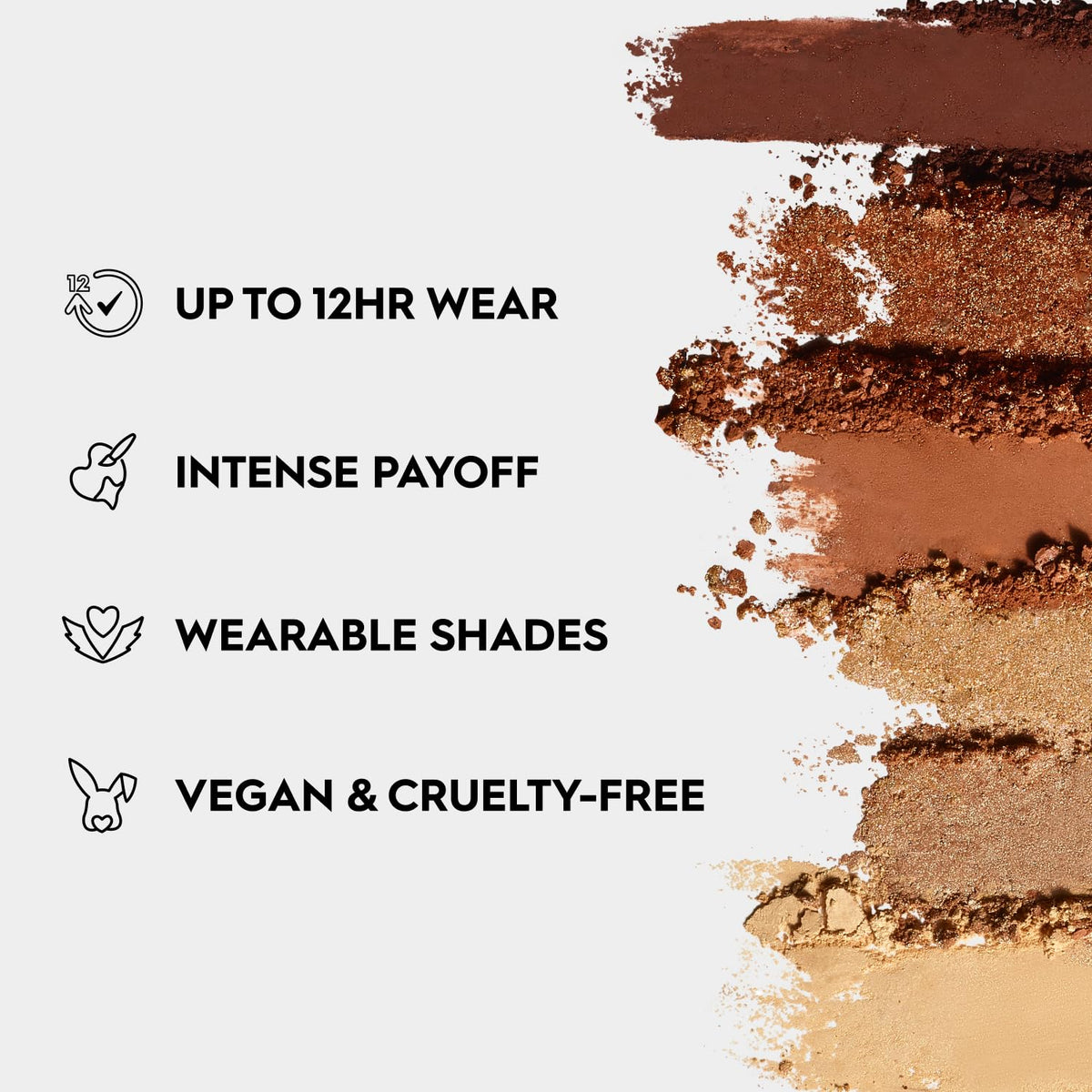 Détail des teintes de la palette URBAN DECAY Mini Bronzes