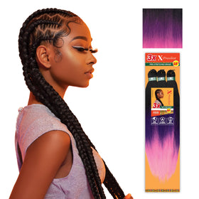 Détail des tresses Sensationnel X-Pression avec texture yaki