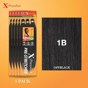 Détail des tresses XPRESSION 3X, texture douce et légère
