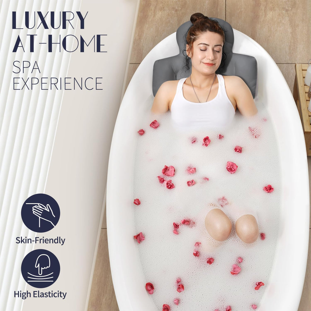 Détail des ventouses du coussin de bain VOXOR