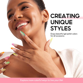 Détail des vernis gel COSCELIA avec différentes teintes