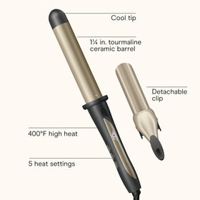 Détail du baril en céramique tourmaline du fer à friser INFINITIPRO