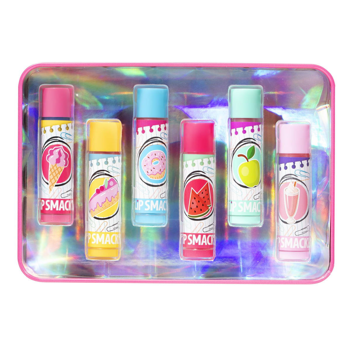 Détail du baume à lèvres Lip Smacker avec finition brillante