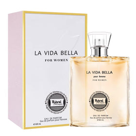 Détail du bouchon de la bouteille d'eau de parfum La Vida Bella