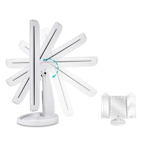 Détail du bouton tactile du miroir de maquillage deweisn