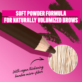 Détail du crayon à sourcils NYX avec brosse intégrée