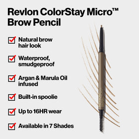 Détail du crayon à sourcils REVLON ColorStay Micro 453 Brun Doux