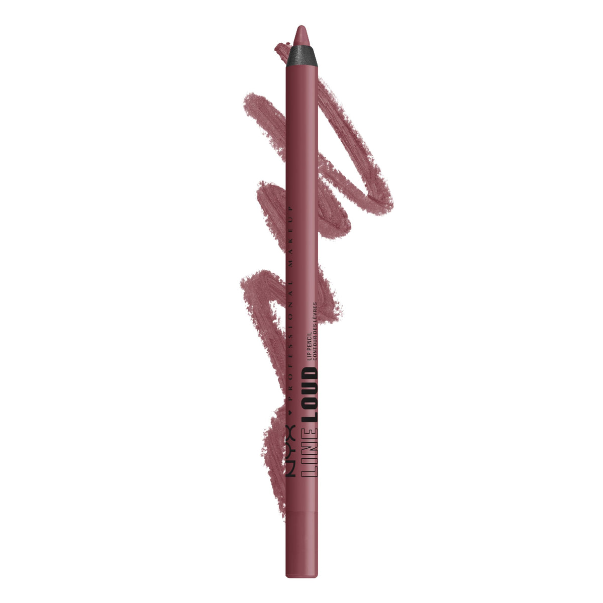 Détail du crayon contour lèvres NYX avec huile de jojoba et vitamine E