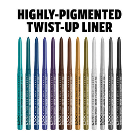 Détail du crayon eyeliner mécanique NYX avec texture crémeuse