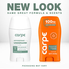 Détail du déodorant Carpe avec texture lisse