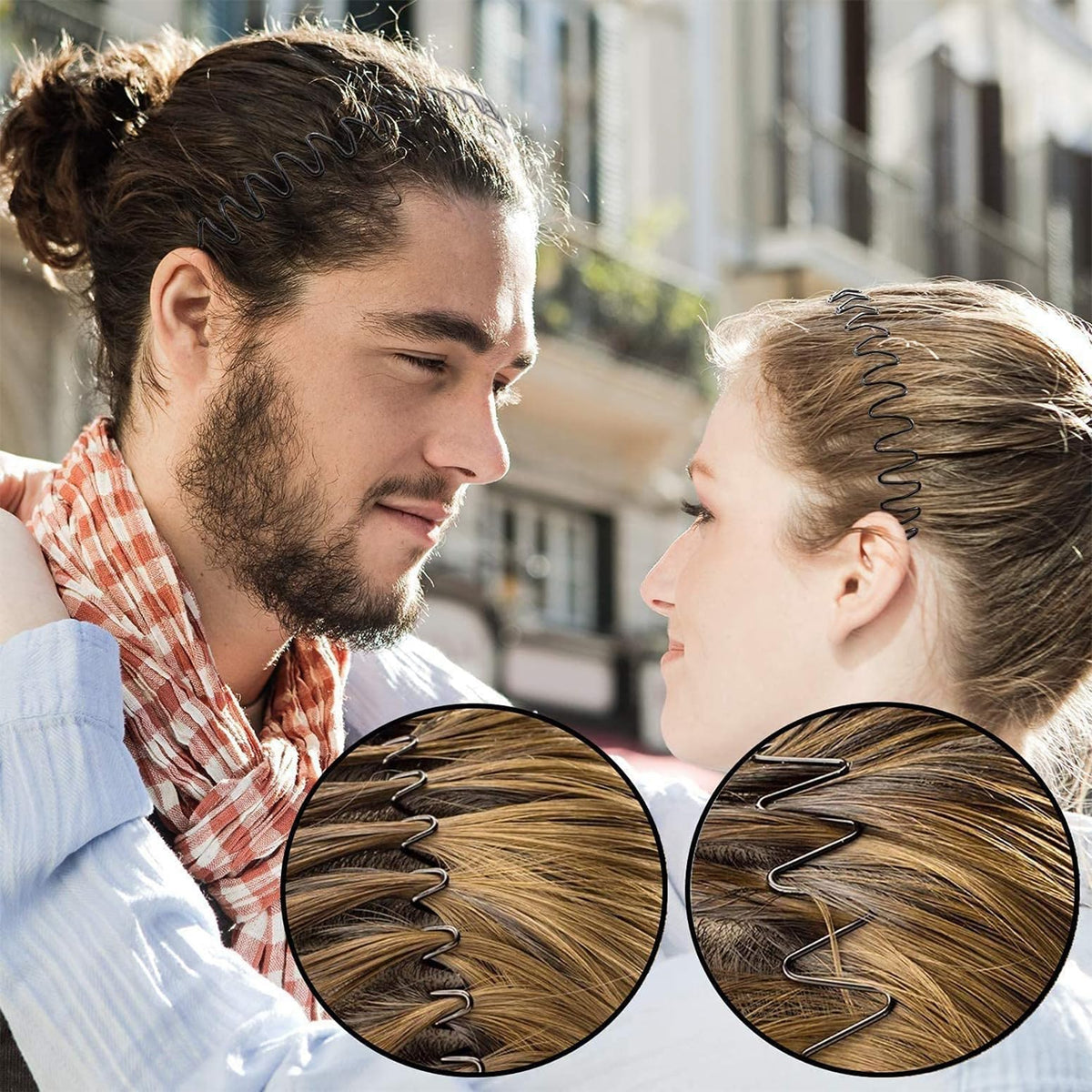 Détail du design ondulé du bandeau KELUBATU
