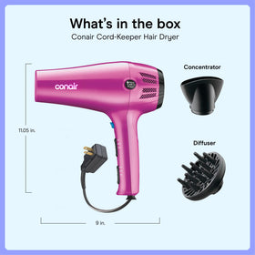 Détail du diffuseur du Sèche-Cheveux Conair 1875W rose