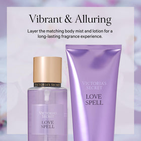 Détail du flacon de brume parfumée Love Spell Victoria's Secret