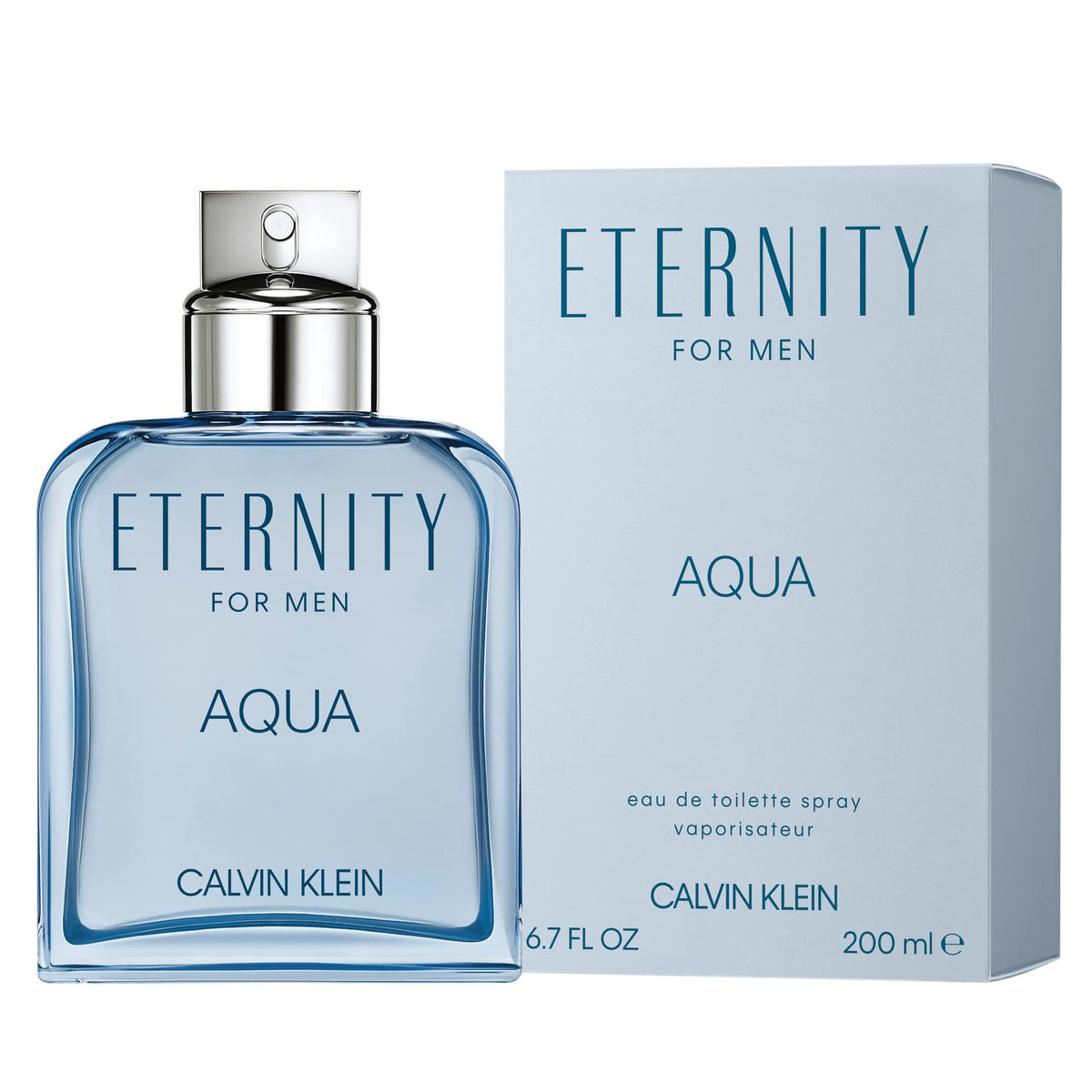 Détail du flacon de Calvin Klein Eternity Aqua