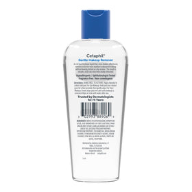 Détail du flacon de démaquillant Cetaphil montrant le bouchon