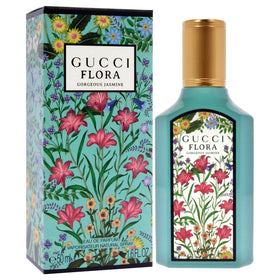 Détail du flacon de Gucci Flora Gorgeous Jasmine avec bouchon
