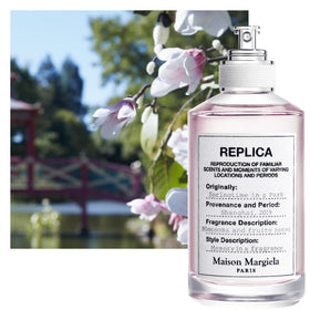 Détail du flacon de l'Eau de Toilette Maison Margiela avec étiquette