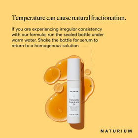 Détail du flacon de Naturium Sérum Acide Tranexamique 5%