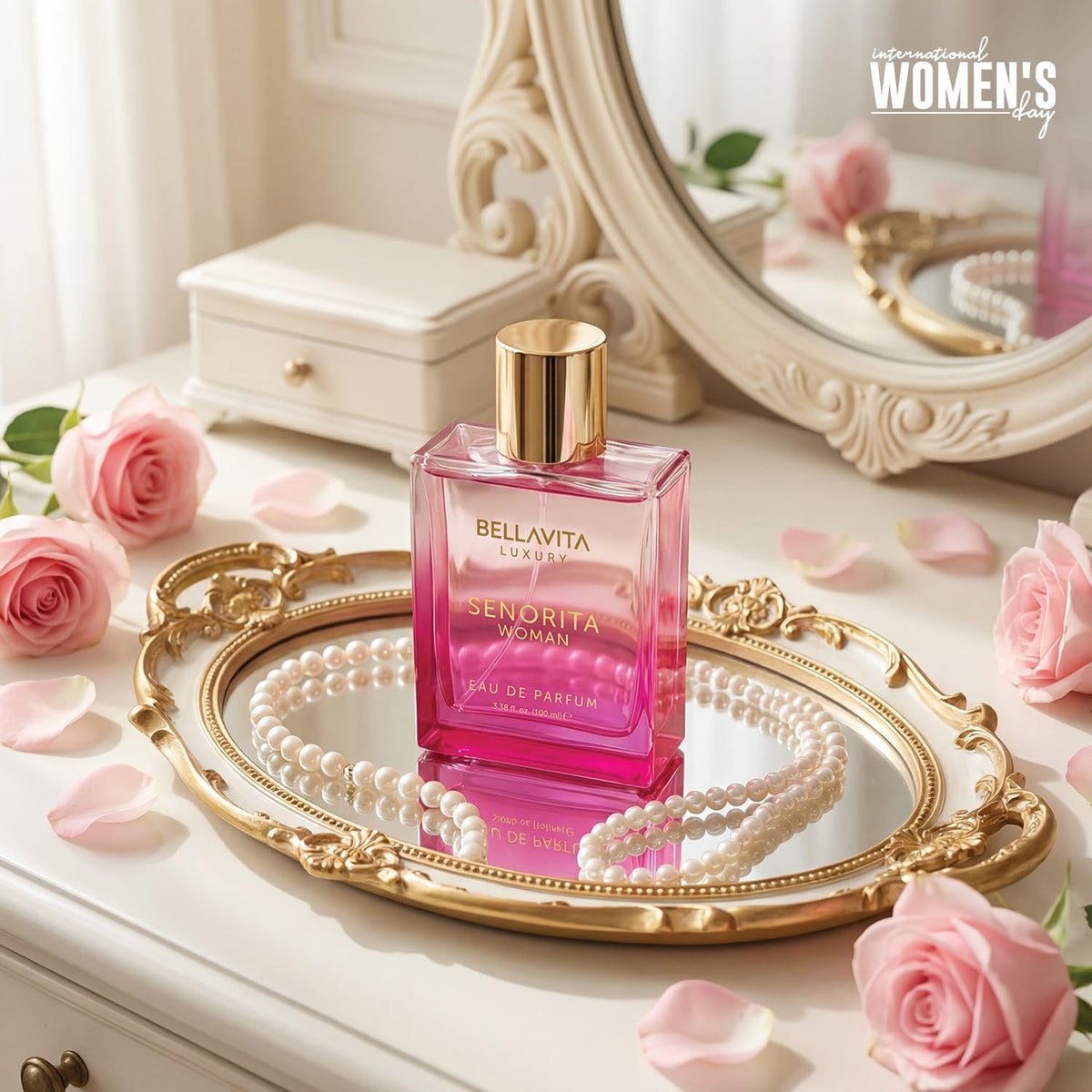 Détail du flacon de parfum Bella Vita Luxury Senorita