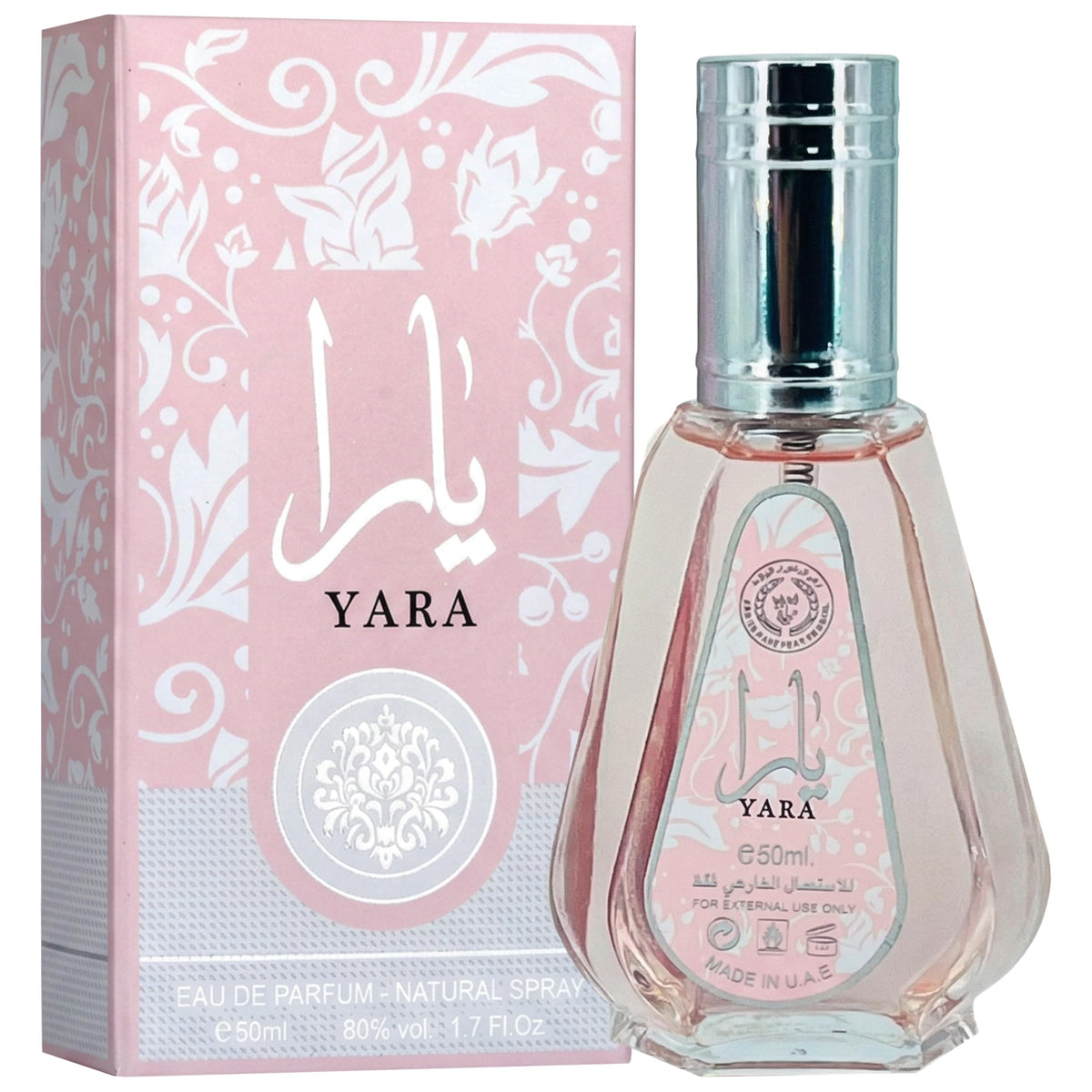 Détail du flacon de parfum Lattafa Yara avec bouchon doré