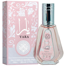 Détail du flacon de parfum Lattafa Yara avec bouchon doré
