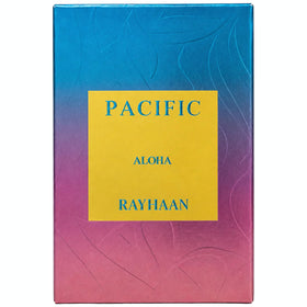 Détail du flacon de RAYHAAN Pacific Aloha avec vaporisateur