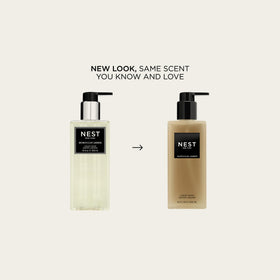 Détail du flacon de savon liquide NEST New York Ambre Marocain