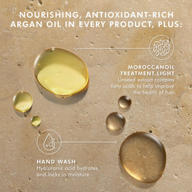 Détail du flacon de Traitement Léger Moroccanoil