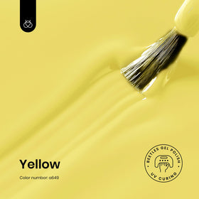 Détail du flacon de Vernis à Ongles en Gel Jaune 15ML
