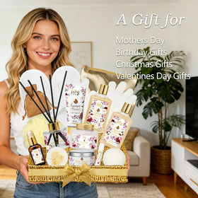 Détail du gel douche du coffret LILY ROY senteur Amande Miel