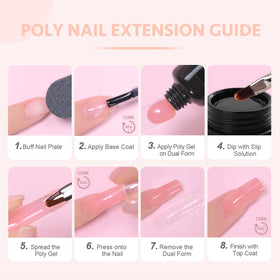 Détail du gel poly GAOY 60g tube ouvert
