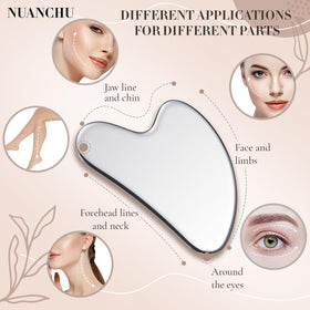 Détail du Gua Sha Nuanchu montrant sa surface lisse et brillante