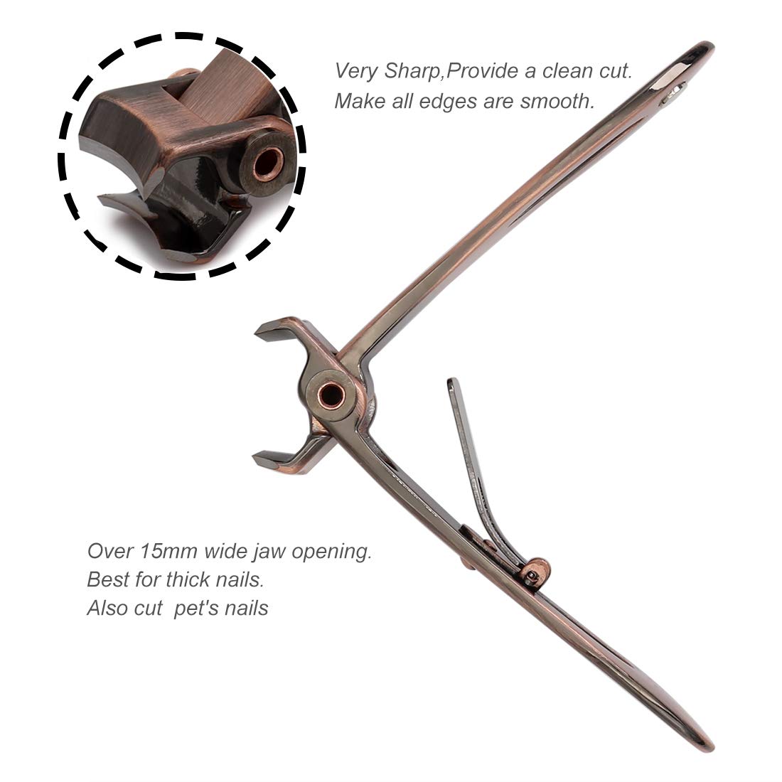 Détail du manche du coupe-ongles SZQHT