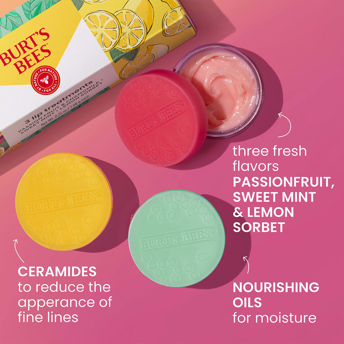 Détail du Masque de Lèvres Mint Sucré de Burt's Bees