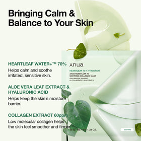 Détail du masque hydrogel ANUA Heartleaf 70%