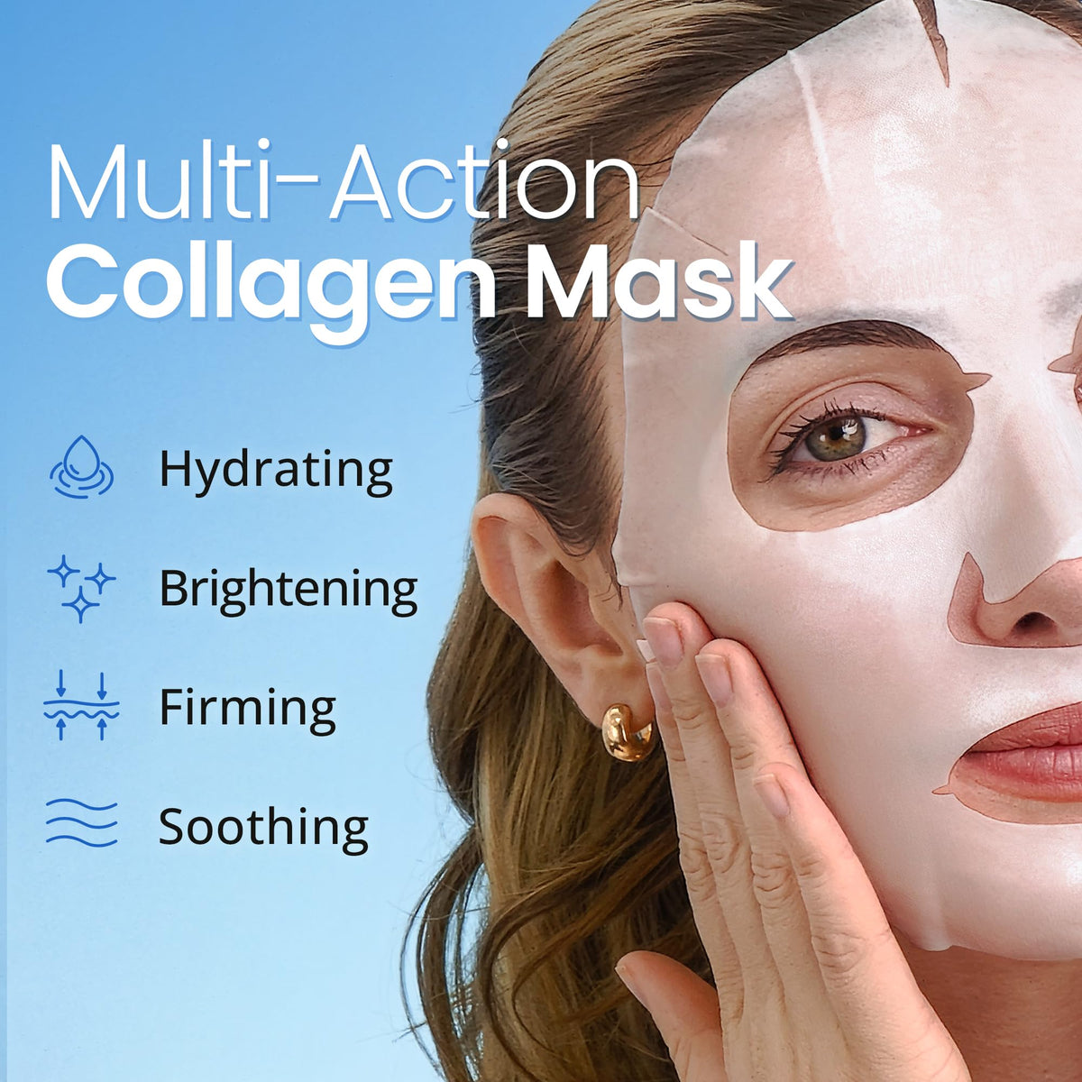 Détail du masque visage Ebanel avec vitamine C et E