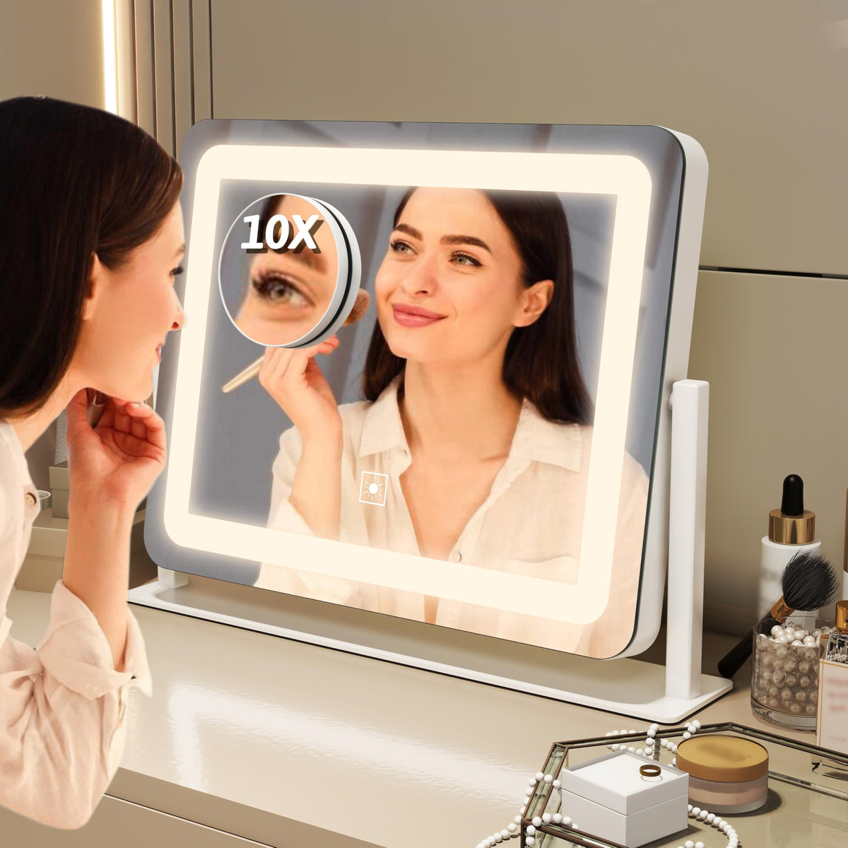 Détail du mécanisme de rotation du miroir FENNIO