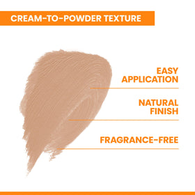 Détail du miroir et applicateur du compact minéral SPF 50