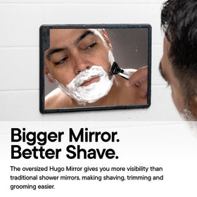 Détail du miroir TOOLETRIES Hugo Maxi avec surface anti-buée