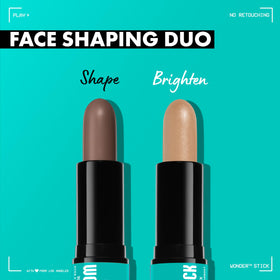 Détail du NYX Wonder Stick avec application sur la peau