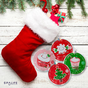 Détail du packaging des masques de visage SpaLife