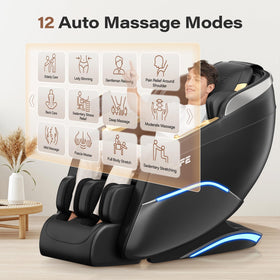 Détail du panneau de contrôle du fauteuil de massage TLIFE