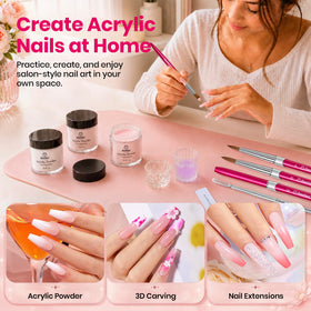 Détail du pinceau acrylique de taille 6 pour nail art