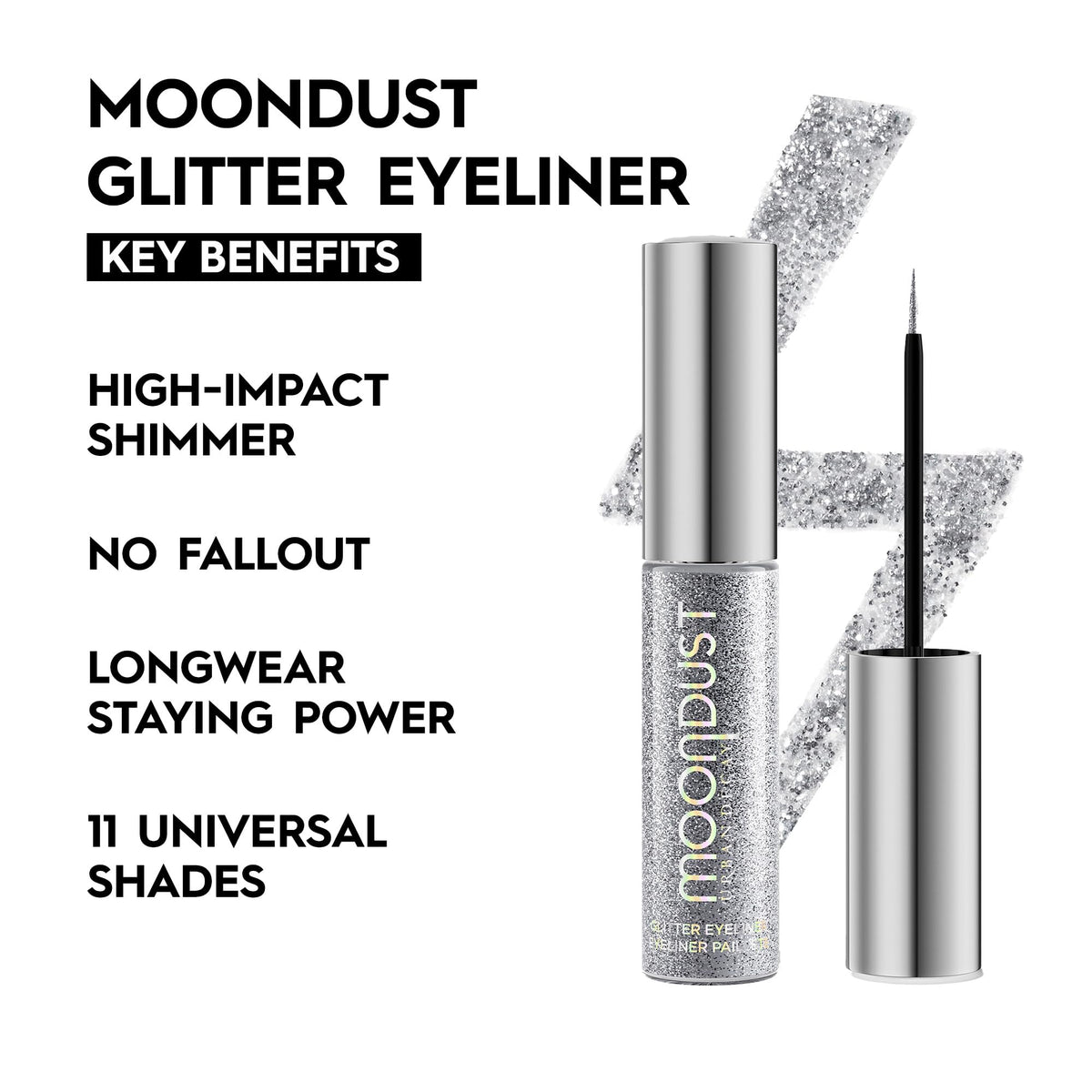 Détail du pinceau fin de l'eyeliner URBAN DECAY Moondust
