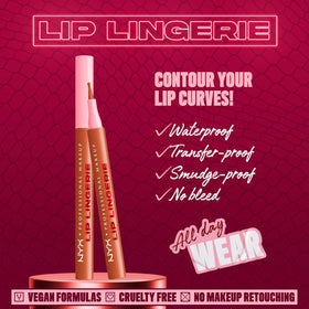 Détail du point flexible du crayon à lèvres NYX Lip Lingerie