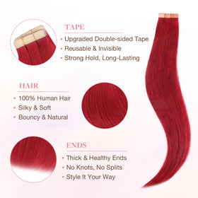 Détail du ruban adhésif des extensions capillaires GOO GOO